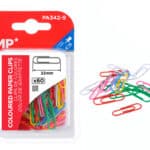 MP συνδετήρες PA342-9, μεταλλικοί, 33mm, χρωματιστοί, 60τμχ