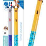 MP παιδικό στυλό 2x χρωμάτων PE353-03, 1mm μύτη, μπλε-μαύρο/κόκκινο, 2τμχ