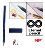 MP eternal μολύβι PE560 με γόμα & 2x ανταλλακτικές μύτες, μπλε - Image 2
