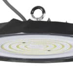 POWERTECH LED φωτιστικό καμπάνα PT-1557, 100W, 6500K, Φ30x4cm, IP65, μαύρο