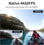 SJCAM action camera SJ8 Pro, οθόνη αφής, 12MP/4K, WiFi, αδιάβροχη θήκη, μαύρη - Image 2