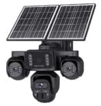 SECTEC smart ηλιακή κάμερα ST-523-9MAOV-4G-EU, triple lens, 3MP, 4G, SD, PTZ, IP66