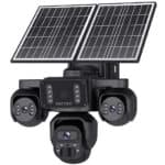 SECTEC smart ηλιακή κάμερα ST-523-9MAOV-4G-EU, triple lens, 3MP, 4G, SD, PTZ, IP66