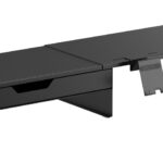 BRATECK επιτραπέζια βάση για οθόνη/laptop/smartphone/tablet STB-128-02 με συρτάρι, 13-32", έως 20kg, heavy duty, μαύρη