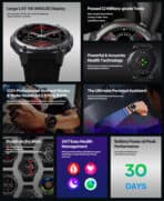 ZEBLAZE smartwatch Vibe 7 Pro, heart rate, 1.43" AMOLED, 3 ATM, ασημί - Image 2