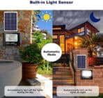 Powertech Στεγανός Ηλιακός Προβολέας LED 30W Φυσικό Λευκό 4000K με Φωτοκύτταρο και Τηλεχειριστήριο IP65 - Image 4