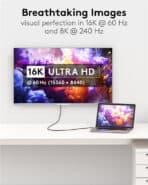 GOOBAY καλώδιο HDMI 2.2 80094, 16K/60Hz, 96 Gbps, 2m, μαύρο - Image 2