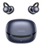 USAMS earphones με θήκη φόρτισης Echo R03, OWS, Φ11mm, 40/300mAh, μπλε
