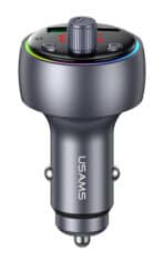 USAMS FM transmitter & φορτιστής CC328, USB/USB-C, 30W, Bluetooth, μαύρο