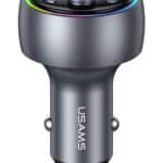USAMS FM transmitter & φορτιστής CC328, USB/USB-C, 30W, Bluetooth, μαύρο