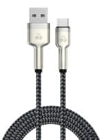 POWERTECH καλώδιο USB-C σε USB PTR-0199, PD 60W, 480Mbps, 1m, μαύρο/γκρι