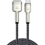 POWERTECH καλώδιο USB-C σε USB PTR-0199, PD 60W, 480Mbps, 1m, μαύρο/γκρι
