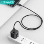 USAMS καλώδιο USB-C σε USB SJ777, 3A, 480Mbps, 1m, μαύρο - Image 2
