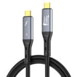 LDNIO καλώδιο USB-C TC-11c, 240W, 40Gbps, 8K/60Hz, 1m, μαύρο