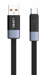 LDNIO καλώδιο USB-C σε USB LS242c, flat, 50W, 480Mbps, 2m, μαύρο
