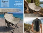 BRUNO καρέκλα παραλίας-κάμπινγκ SOL-Bay BRN-0295, αναδιπλούμενη, 61x53x65cm - Image 2