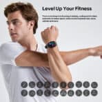 ZEBLAZE smartwatch Btalk Pro, heart rate, 1.91" TFT, μαύρο - Image 2