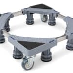 HOME USE βάση λευκών συσκευών HUH-0271 με ρόδες, ρυθμιζόμενη 42-68cm, έως 400kg, γκρι