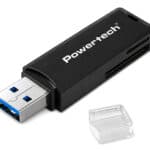 POWERTECH card reader PT-1605 για SD & micro SD, USB 3.0, 5Gbps, μαύρο