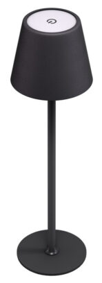 GOOBAY επιτραπέζιο φωτιστικό 77673, 3000K, dimmable, επαναφορτιζόμενο, μαύρο