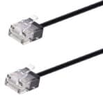 POWERTECH καλώδιο δικτύου CAB-N466, Cat 6A U/UTP, ultra slim, copper, 500MHz, 15m, μαύρο
