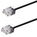 POWERTECH καλώδιο δικτύου CAB-N466, Cat 6A U/UTP, ultra slim, copper, 500MHz, 15m, μαύρο