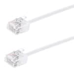 POWERTECH καλώδιο δικτύου CAB-N476, Cat 6A U/UTP, ultra slim, copper, 500MHz, 10m, λευκό