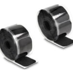 DELOCK αυτοκόλλητα τύπου Velcro 19106 σε ρολό 3m, 45x50mm, μαύρο