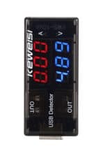 KEWEISI Συσκευή ελέγχου θύρας USB KWS-10VA, 2x USB Output, 3-9V