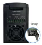 POWERTECH VFD ρυθμιστής στροφών PT-A37G-T43P3P, 3.7KW, 3Ph - Image 2