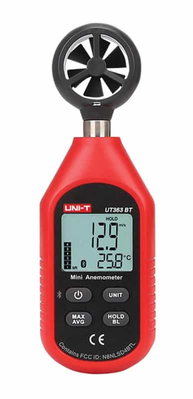 UT363BT UNI-T ψηφιακό ανεμόμετρο UT363BT, 0-30m/s, Bluetooth - Image 1